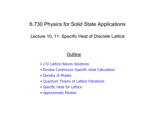 6.730 Physics for Solid State Applications Outline