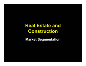 Real Estate and Construction Market Segmentation