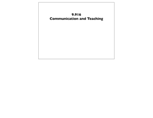 9.916 Communication and Teaching