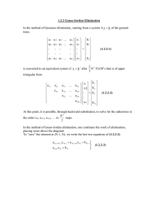 1.2.2 Gauss-Jordan Elimination  of the general