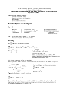 10.34, Numerical Methods Applied to Chemical Engineering Professor William H. Green