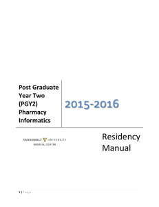 2015-2016 Residency Manual
