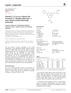 Dimethyl 2,2 -[(4-oxo-2-phenyl-4 chromene-5,7-diyl)dioxy]diacetate: a more densely packed polymorph