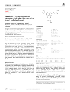 Dimethyl 2,2 -[(4-oxo-2-phenyl-4 chromene-5,7-diyl)dioxy]diacetate: a less densely packed polymorph