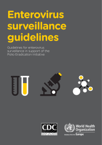 Enterovirus surveillance guidelines Guidelines for enterovirus