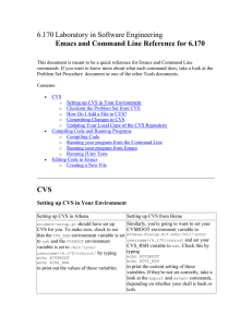6.170 Laboratory in Software Engineering Emacs and Command Line Reference for 6.170