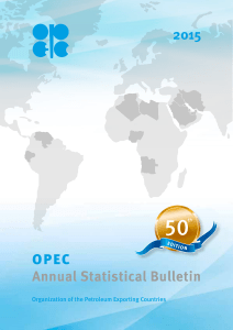 OPEC Annual Statistical Bulletin 2015 Organization of the Petroleum Exporting Countries