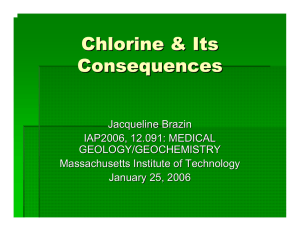 Chlorine &amp; Its Consequences