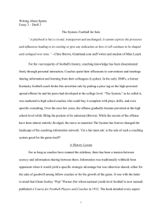 Writing About Sports Essay 3 – Draft 3