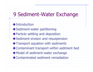 9 Sediment-Water Exchange