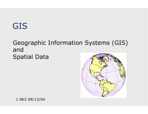 GIS Geographic Information Systems (GIS) and Spatial Data