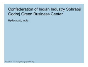 Confederation of Indian Industry Sohrabji Godrej Green Business Center Hyderabad, India