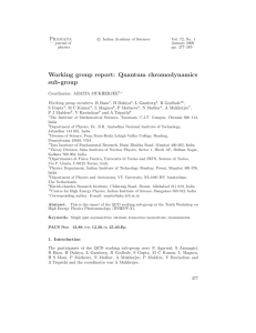 Working group report: Quantum chromodynamics sub-group P