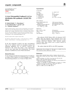3,3,6,6-Tetramethyl-9-phenyl-3,4,5,6- Experimental