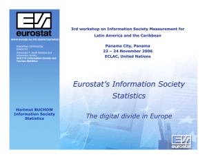 3rd workshop on Information Society Measurement for Latin