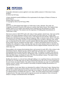 Geographic information systems applied to rock slope stability analysis in... Montana