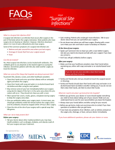 FAQs “Surgical Site Infections” about
