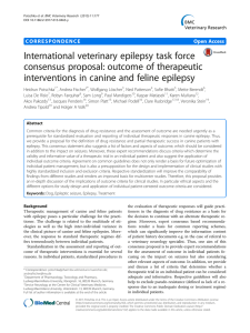 International veterinary epilepsy task force consensus proposal: outcome of therapeutic
