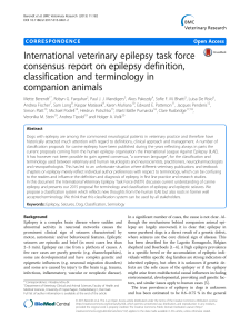 International veterinary epilepsy task force consensus report on epilepsy definition,