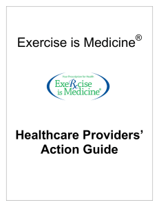 Exercise is Medicine Healthcare Providers’ Action Guide