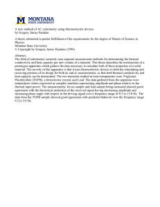 A new method of AC calorimetry using thermoelectric devices