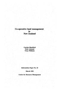 Co-operative land New Zealand.