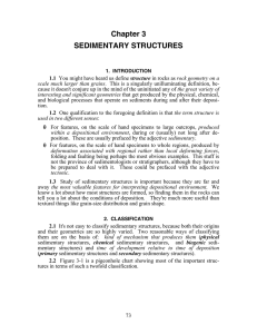 Chapter 3  SEDIMENTARY STRUCTURES