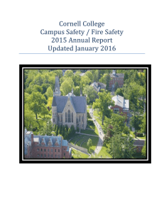 Cornell College Campus Safety / Fire Safety 2015 Annual Report Updated January 2016