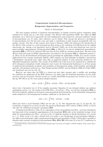 1 Computational Analytical Micromechanics. Background, Opportunities, and Prospective Valeriy A. Buryachenko