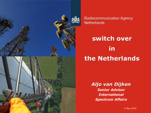 switch over in the Netherlands Aljo van Dijken