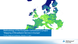 Methodology of the European Commission’s project ITU-EC Regional Conference, Warsaw 11 April