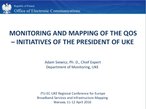 MONITORING AND MAPPING OF THE QOS