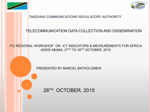 TELECOMMUNICATION DATA COLLECTION AND DISSEMINATION
