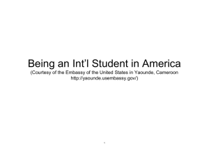 Being an Int’l Student in America  1