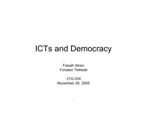ICTs and Democracy Fawah Akwo Yonatan Tekleab 21*.034
