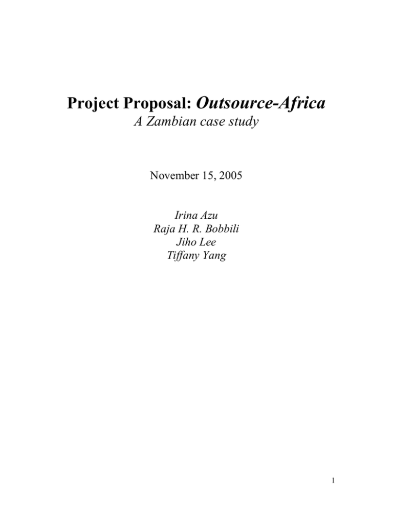 zambian research proposals
