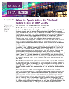 Where You Operate Matters:  the Fifth Circuit