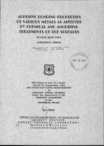 ADITSIVIE DONIDING IPPOIDERTIES CF VAI?1CUS METALS AS AFFECTED 131 CHEMICAL AND ANCIDIZINC