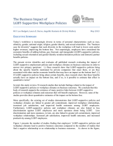 The Business Impact of LGBT-Supportive Workplace Policies E