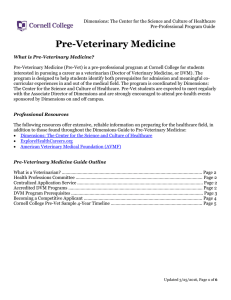 Pre-Veterinary Medicine