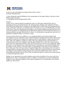 Arsenic in soils of the Madison and upper Missouri River... by Kristin Elisabeth Keith