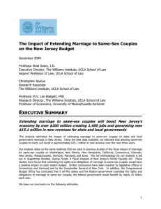 The Impact of Extending Marriage to Same-Sex Couples