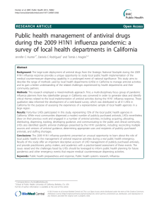 Public health management of antiviral drugs