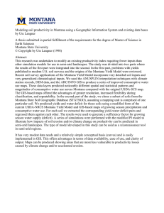 Modeling soil productivity in Montana using a Geographic Information System... by Ute Langner