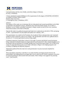 Land grant status and the seven tribally controlled colleges in... by Perry A Hofferber