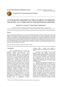 AN INTEGRATED ASSESSMENT OF THE SUITABILITY OF DOMESTIC