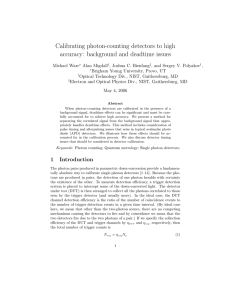 Calibrating photon-counting detectors to high accuracy: background and deadtime issues