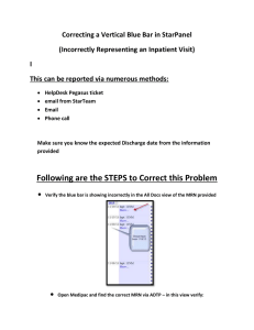 Correcting a Vertical Blue Bar in StarPanel I