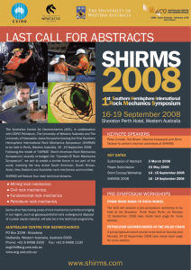 2008 SHIRMS LAST CALL FOR ABSTRACTS 1