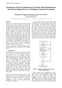 Visualisation Tools for Exploring the Uncertainty-Risk Relationship in